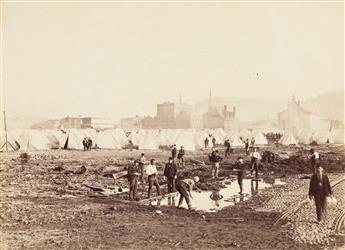 (NATURAL DISASTERS--W.S. BELL) A selection of 12 photographs documenting the catastrophic Johnstown Flood, Pennsylvania.